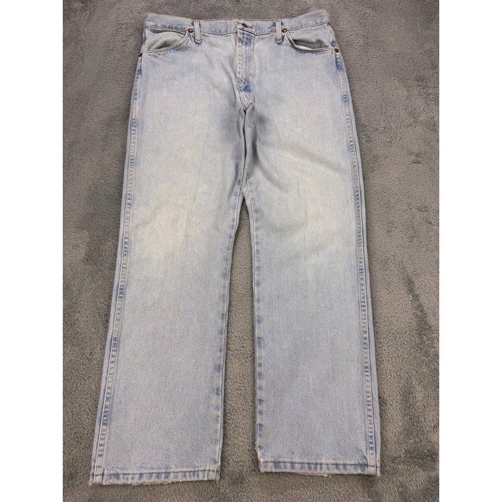 Wrangler Jeans Men 38x30 Blue Cowboy Cut Denim Western 13MWZ